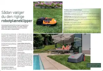 Sådan vælger du den rigtige robotplæneklipper