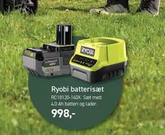 Johannes Fog Ryobi batterisæt tilbud