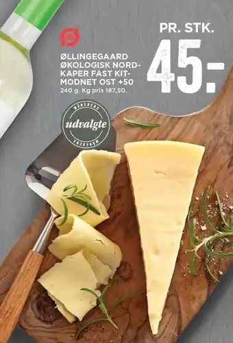 MENY Øllingegaard økologisk nordkaper fast kitmodnet ost +50 tilbud