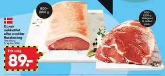 Bilka Dansk nakkefilet el. ovnklar flæskesteg tilbud