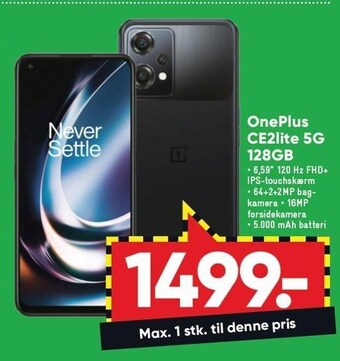 Bilka Oneplus ce2lite 5g 128gb tilbud