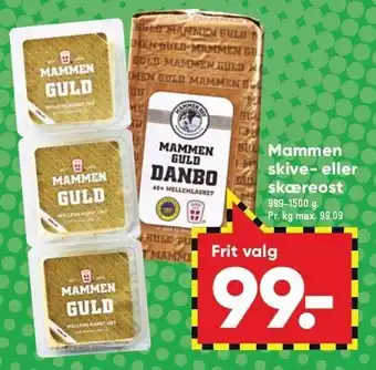 Bilka Mammen skive-el. skæreost tilbud