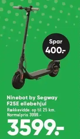 Ninebot by segway f25e elløbehjul