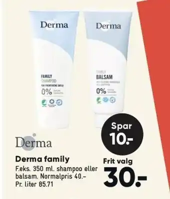 Bilka Derma familly tilbud