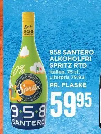 958 santero alkoholfri spritz rtd