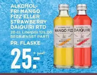 MENY Alkoholfri mango fizz el. strawberry daiquiri rtd tilbud
