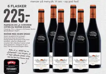 MENY Marquis de la coronne cotes du rhone rouge tilbud