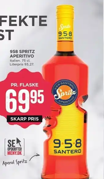 MENY 958 spritz aperitivo tilbud