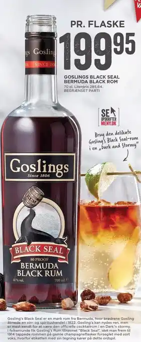 Goslings black seal bermuda black rom