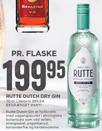 MENY Rutte dutch dry gin tilbud