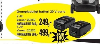 Harald Nyborg Genopladeligt batteri 20 v-serie tilbud