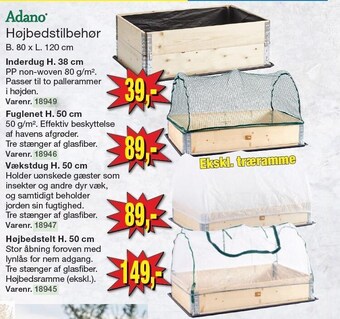 Højbedstilbehør