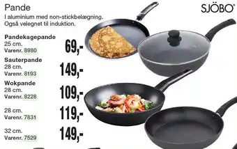 Sjöbo pandekage-, sauter- el wokpande