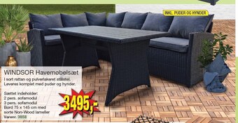 Harald Nyborg Windsor havemøbelsæt tilbud
