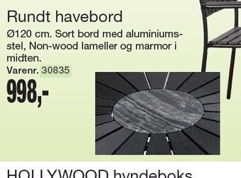 Harald Nyborg Rundt havebord tilbud