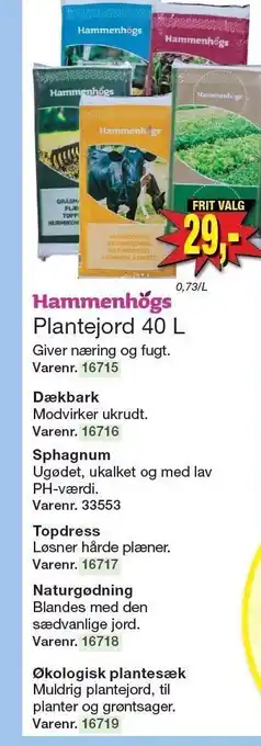 Harald Nyborg Plantejord 40 l tilbud