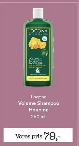 Volume shampoo honning