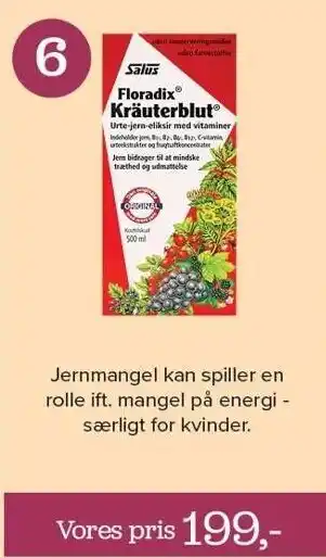 Helsemin Floradix kräuterblut tilbud