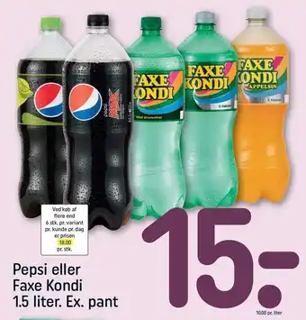 REMA 1000 Pepsi el. faxe kondi tilbud