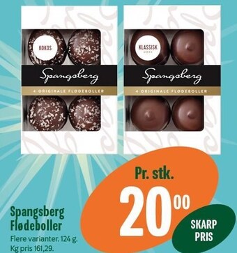 Min Købmand Spangsberg flødeboller tilbud
