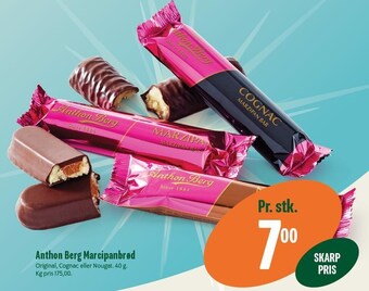 Min Købmand Anthon berg marcipanbrød tilbud