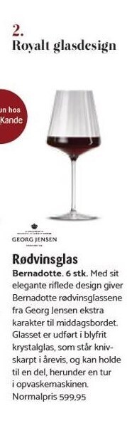 Kop & Kande Rødvinsglas tilbud