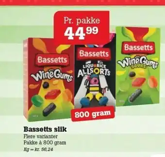 Bassetts slik