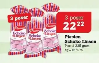 Plasten schoko linsen