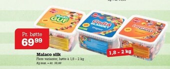 Poetzsch Padborg Malaco slik tilbud
