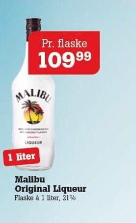 Poetzsch Padborg Malibu original liqueur tilbud