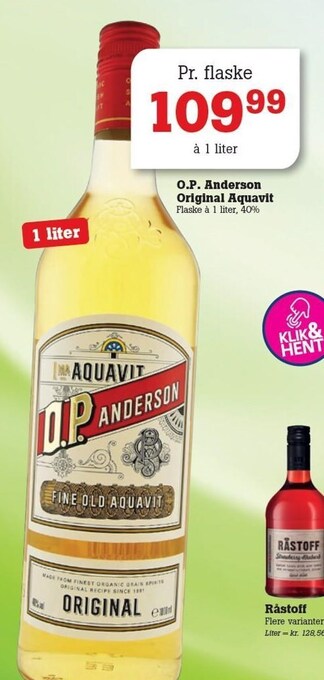 O.p. anderson original aquavit