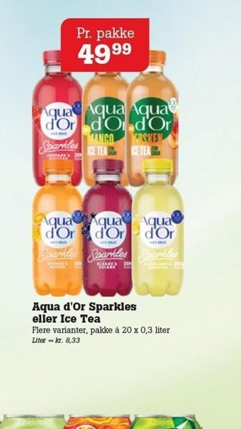 Poetzsch Padborg Aqua d'or sparkles eller ice tea tilbud