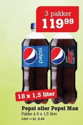 Poetzsch Padborg Pepsi eller pepsi max tilbud