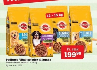 Poetzsch Padborg Pedigree vital tørfoder til hunde tilbud
