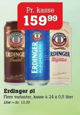 Poetzsch Padborg Erdinger øl tilbud