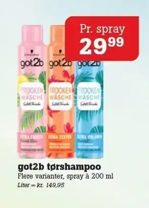 Got2b tørshampoo
