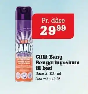 Cillit bang rengøringsskum til bad