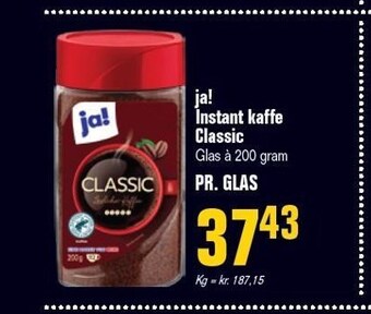 Poetzsch Padborg Ja! instant kaffe classic tilbud