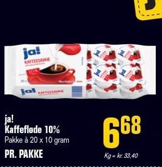 Poetzsch Padborg Ja! kaffefløde 10% tilbud