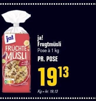 Poetzsch Padborg Ja! frugtmüsli tilbud