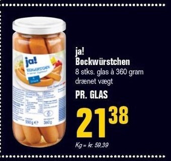 Ja! bockwürstchen