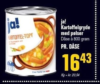 Ja! kartoffelgryde med pølser
