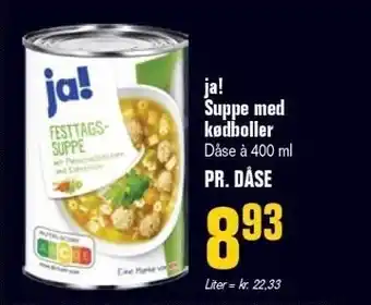 Poetzsch Padborg Ja! suppe med kølboller tilbud