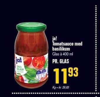 Poetzsch Padborg Ja! tomatsauce med basilikum tilbud