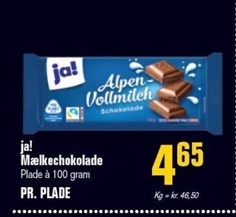 Poetzsch Padborg Ja! mælkechokolade tilbud