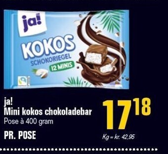 Poetzsch Padborg Ja! mini kokos chokoladebar tilbud