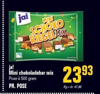 Poetzsch Padborg Ja! mini chokoladebar mix tilbud
