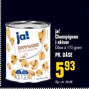 Poetzsch Padborg Ja! champignon i skiver tilbud