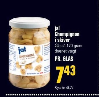 Poetzsch Padborg Ja! champignon i skiver tilbud
