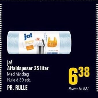 Poetzsch Padborg Ja! affaldsposer 25 liter tilbud